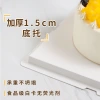 Wholesale large 46810 12-inch transparent birthday cake box, raised cake box, square double-layer paper lid packaging box details Picture